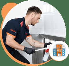 How do commercial cleaners enhance employee productivity?